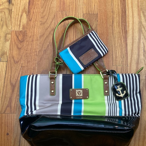 Anne Klein shoulder bag w/coin wallet - Picture 1 of 6